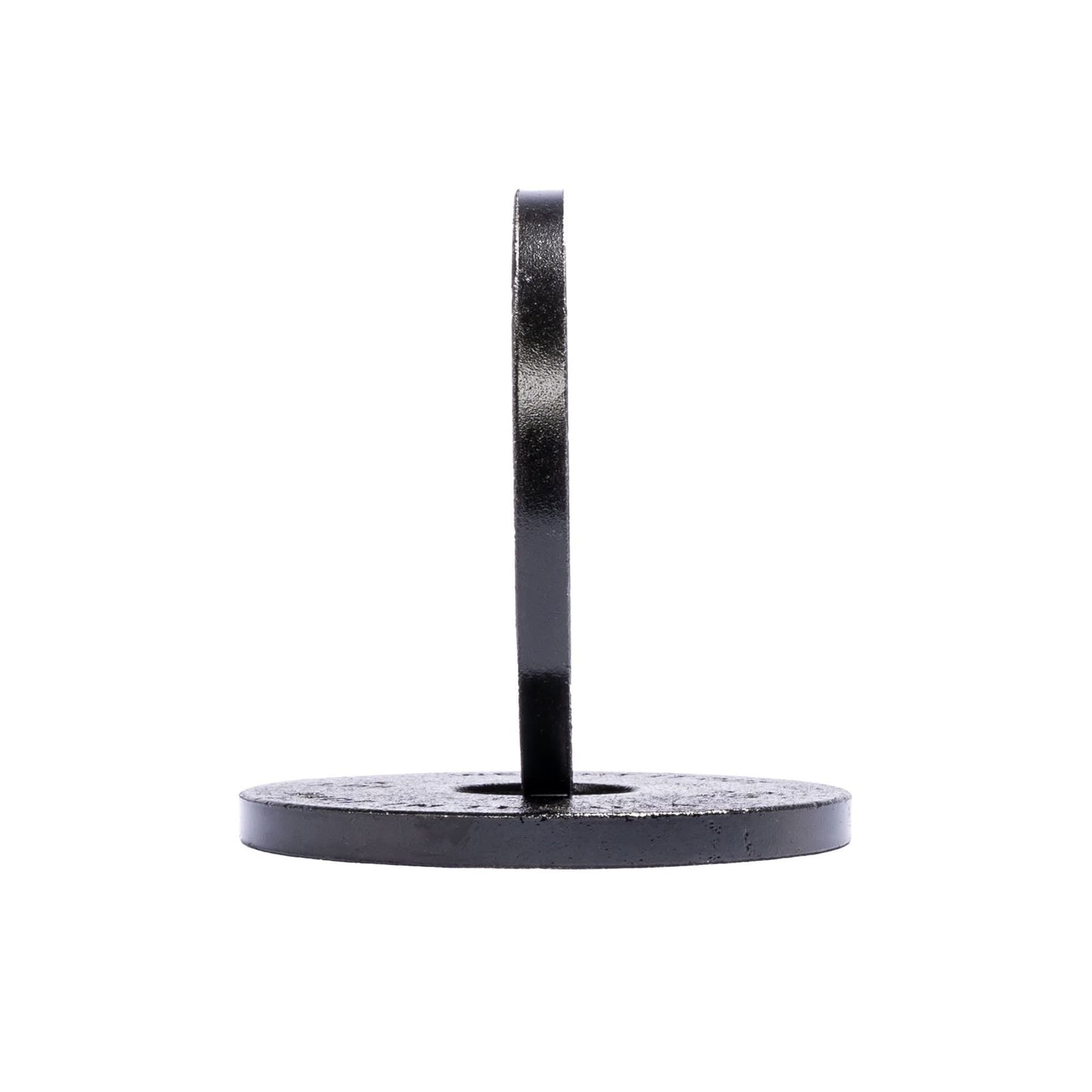 Cast Iron Machined Weight Plate Pairs - side view 2.5 lbs (black finish)