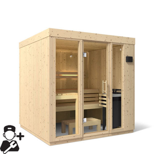 Kohler C1 Indoor Sauna Kit – Scandinavian Spruce