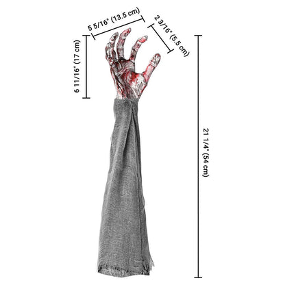 Yescom Halloween Decoration Props Zombie Hands with Lawn Stakes 4-Pair