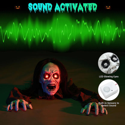 Yescom Halloween Decoration Outdoor Zombie Groundbreaker Prop