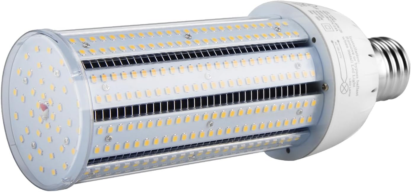 LED Corn Bulb, 60W, 6600 lumens, 5000K Daylight, E39 Mogul Base, 100-277 VAC