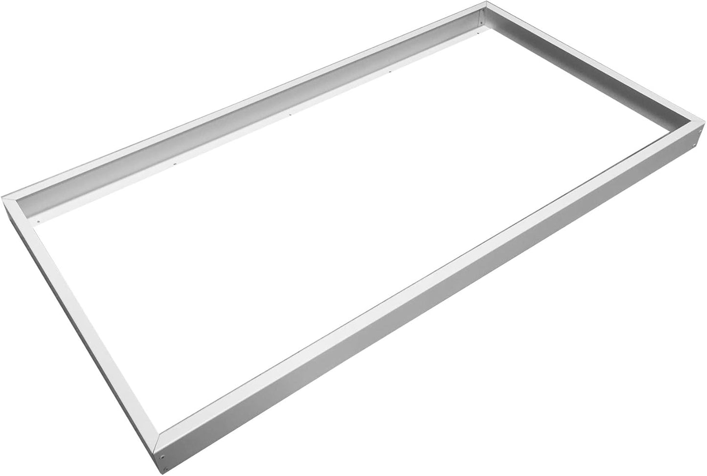 Surface Mount Kit for LED Flat Panel Light, 2x4, Aluminum Ceiling Frame (24x48x3.13 inches) for Edge-Lit & Backlit Panels