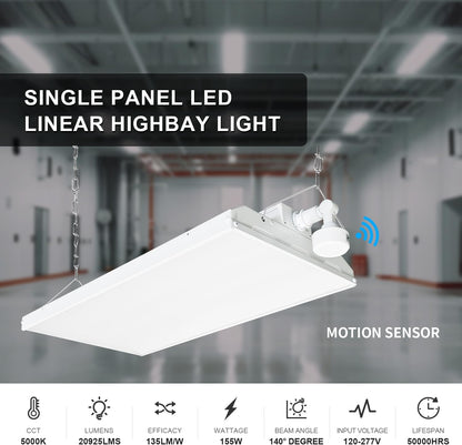 LED Linear High Bay Light, 2ft, 155W, CCT 5000K, 20,925 Lumens, 120-277 VAC
