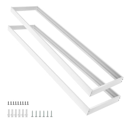Aluminum Surface Mount Kit for LED Flat Panels, 1x4, Edge-Lit & Back-Lit