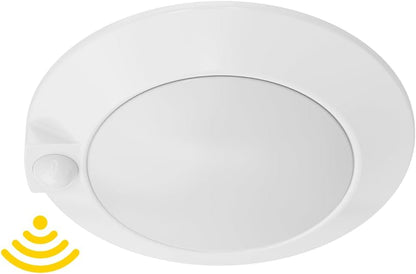 6 Inch Ceiling Light with Motion Sensor, Surface Mount, 14W, 3000K, 950 Lumens, 120 VAC