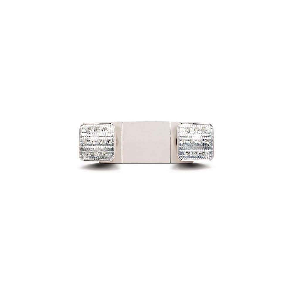 LED Emergency Light, 2 Remote Lamp Heads, 1.2W, 4000K, 120-277 VAC