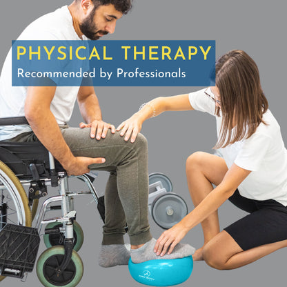 9 Inch Small Exercise Ball for Stability, Barre, Pilates, Yoga, and Balance (Electric Blues)