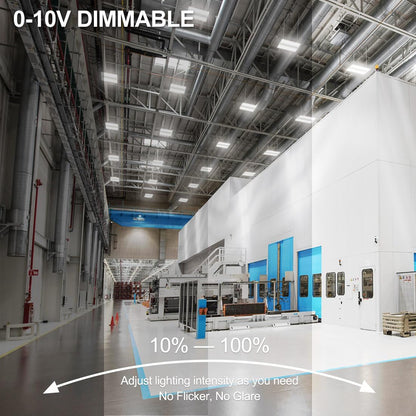 LED Linear High Bay Light-Twin Panel, 2ft, 170W, CCT 4000K/5000K, 22,950 Lumens, 120V-277 VAC