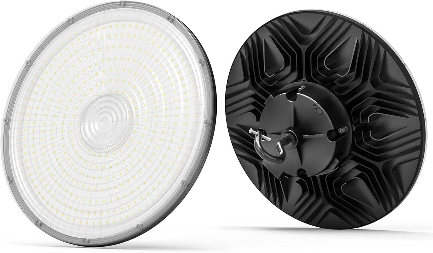 LED UFO High Bay Light with ANT-5-4B sensor base, Selectable 300W/240W/200W, 3500K/4000K/5000K, 45,000 Lumens, 120-277 VAC