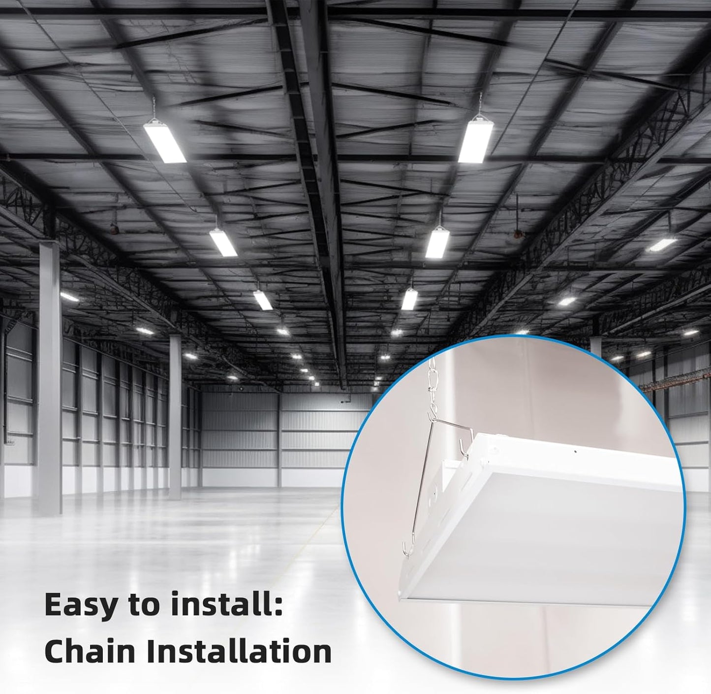LED Linear High Bay Light, 2ft, 155W, CCT 5000K, 20,925 Lumens, 120-277 VAC