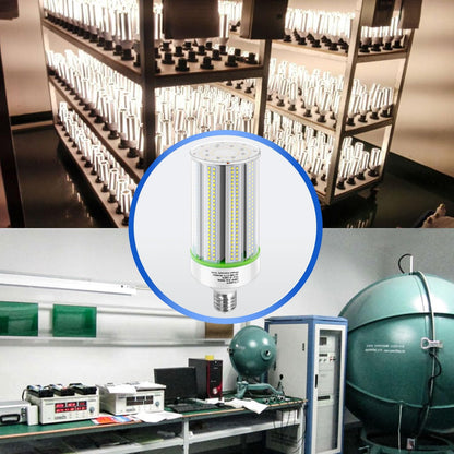 LED Corn Bulb, 100W, 15,000 lumens, 5000K, E39 Base, 277-480 VAC, 480 VAC HID Replacement