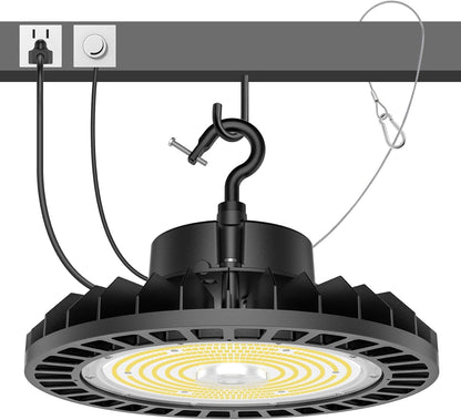 LED UFO High Bay Light, 200W, 30,000 Lumens, 5000K, 100-277 VAC