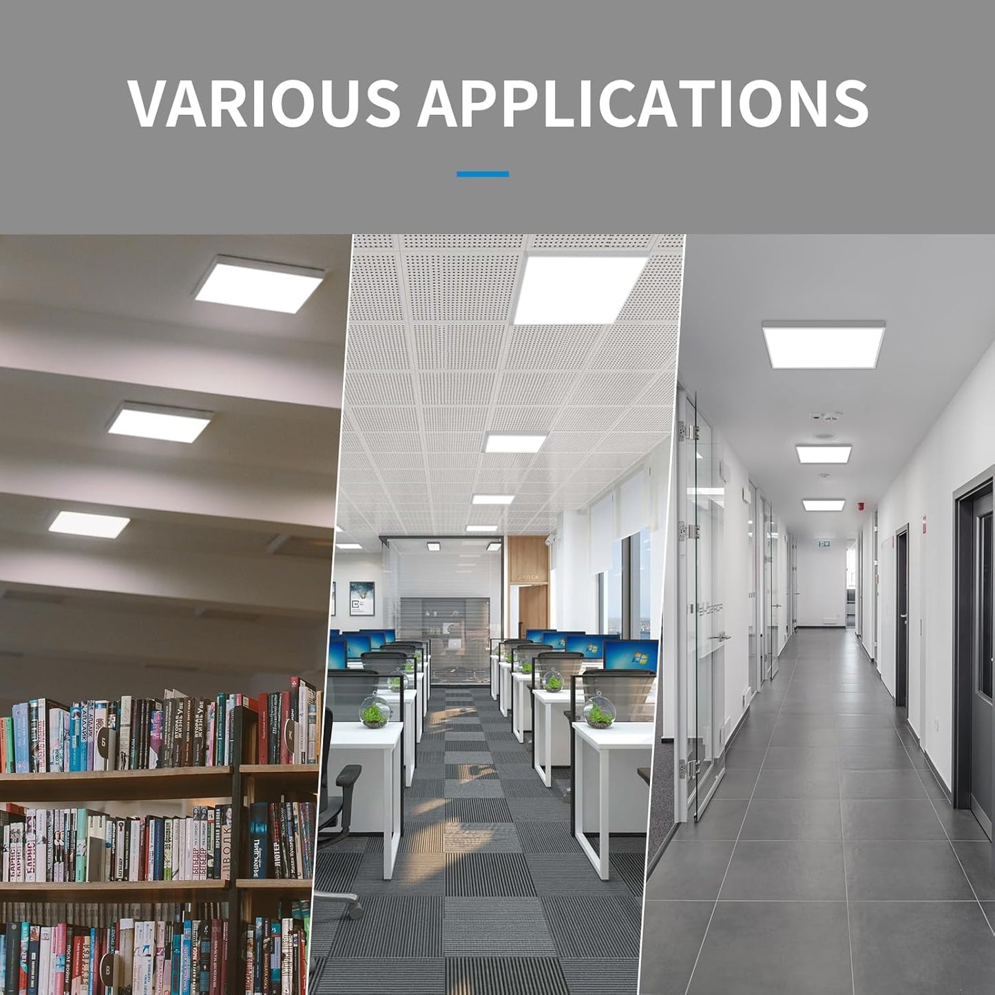 Surface Mount Kit for LED Flat Panel Light, 2x2 - Aluminium Ceiling Frame