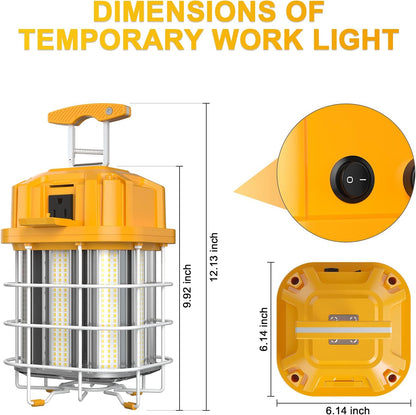 LED Work Light - Square, 100W, 5000K, 15000 Lumens, 100-277 VAC