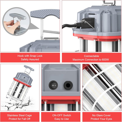 LED Work Light - Square, 150W, 5000K, 21,750 Lumens, 100-277 VAC