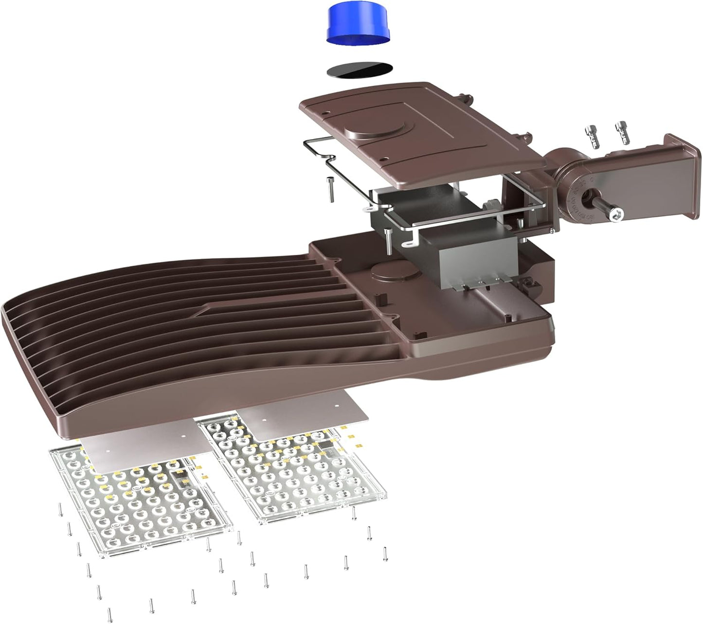 240W LED Parking Lot Light, 5000K, 100-277 VAC, 33600 Lumens, Dusk to Down Photocell Slip Fitter Mount