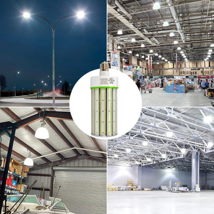 LED Corn Bulb, 250W, 37,500 lumens, 5000K, E39 mogul base, 100-277 VAC