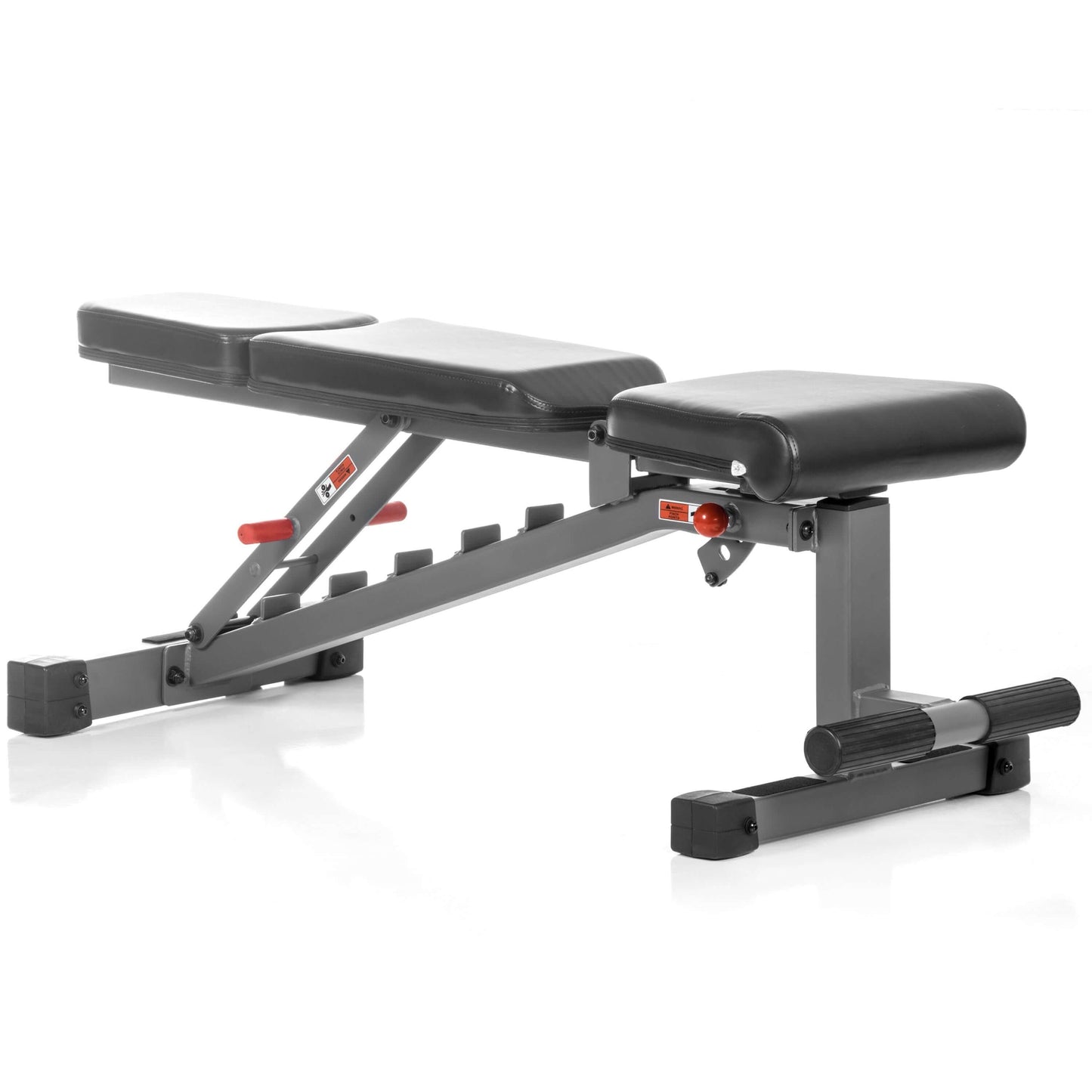 Adjustable weight bench featuring versatile seat and backrest settings, sturdy steel frame, and comfortable foam padding.