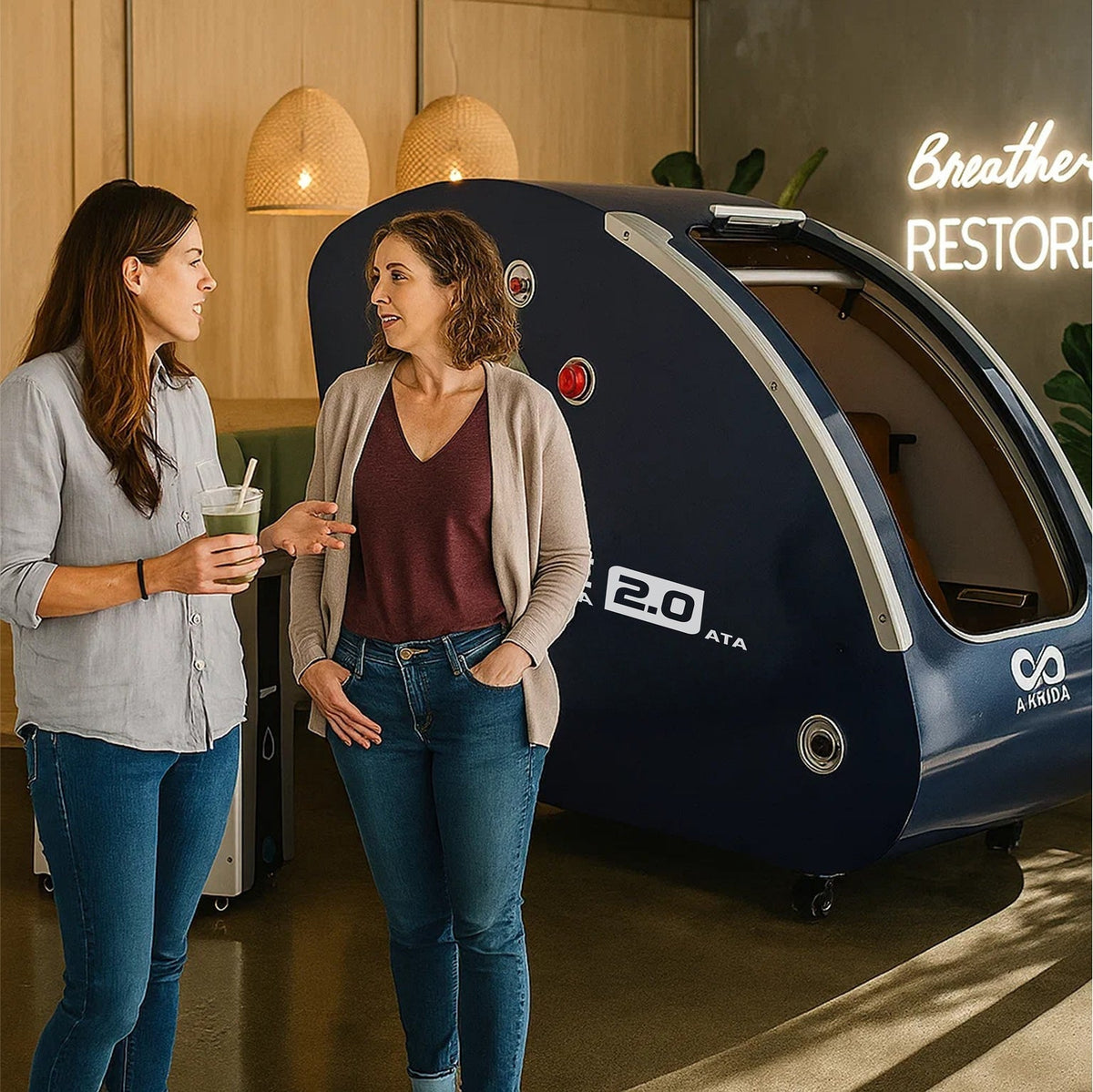Airvida Elite Sitting Hard Shell Hyperbaric Chamber – 1.3–2.0 ATA