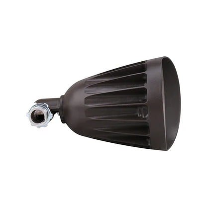 2nd Gen 25W LED Landscape Light - 3375 Lumens - 3000K-5000K CCT Adjustable - 120-277V - Ground Stake Mount - Bronze Housing