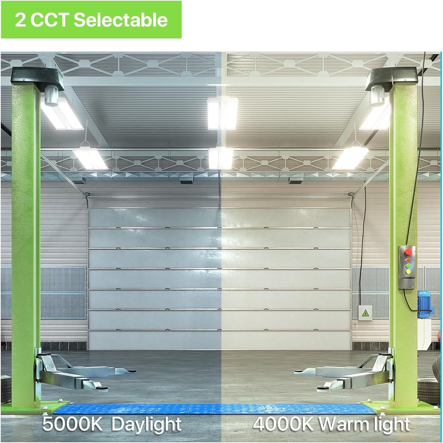 LED Linear High Bay Light-Twin Panel, 2ft, 170W, CCT 4000K/5000K, 22,950 Lumens, 120V-277 VAC