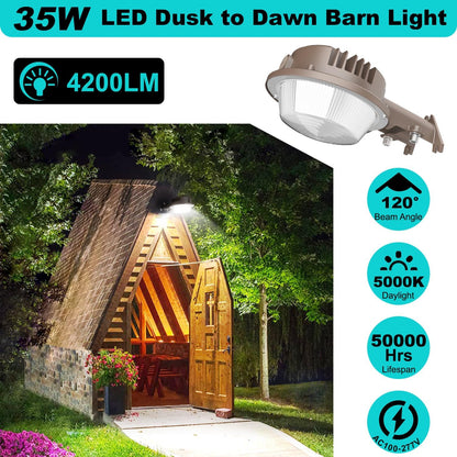 50W LED Barn Light with Photocell, 5000K, 7000 Lumens, 100-‎277 VAC