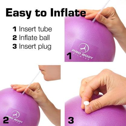 9 Inch Small Exercise Ball for Stability, Barre, Pilates, Yoga, and Balance