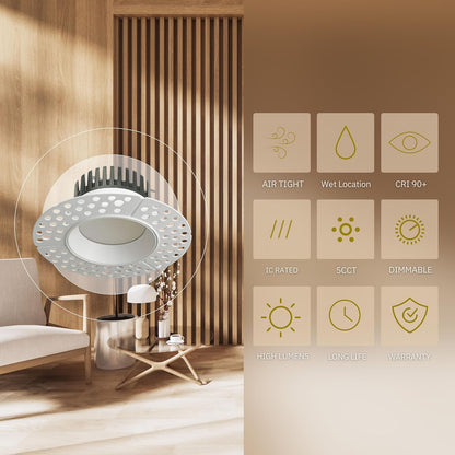 3 Inch LED Downlight, 15W, Selectable CCT, 900 Lumens, 120 VAC
