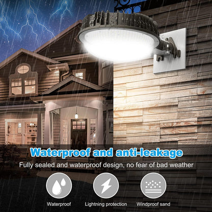 80W LED Barn Light with Photocell, 9600 Lumens, 5000K, 100-277 VAC