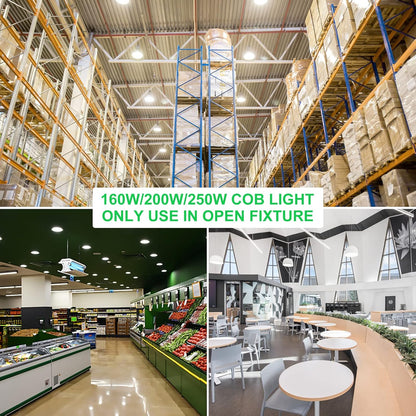 LED Corn Bulb, 100W, 15,500 lumens, 5000K,  E39 Base, 100-277 VAC