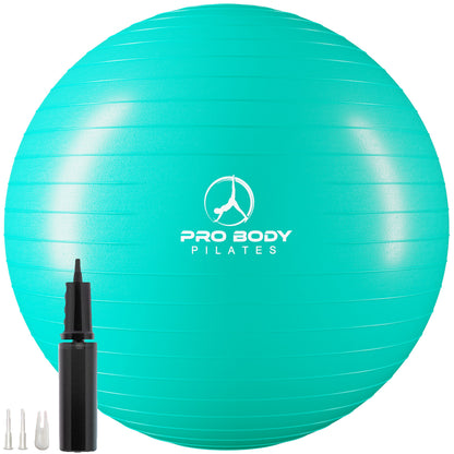 Pregnancy Ball for Maternity, Labor and Birth.  Includes Pregnancy Guide.  (Aqua)