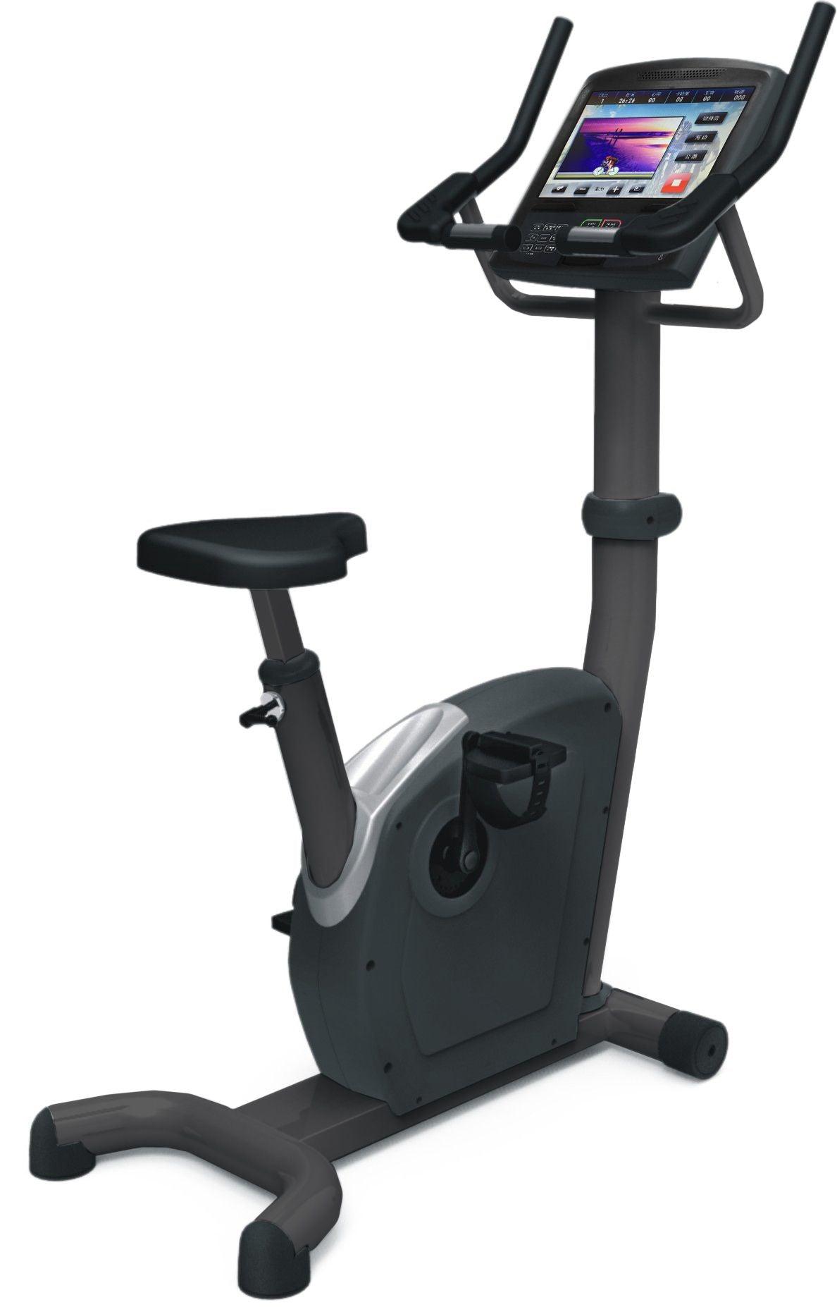 Commercial Upright Bike - Touch Screen - Muscle D Fitness -  Adjustable Seat - Contact Heart Rate