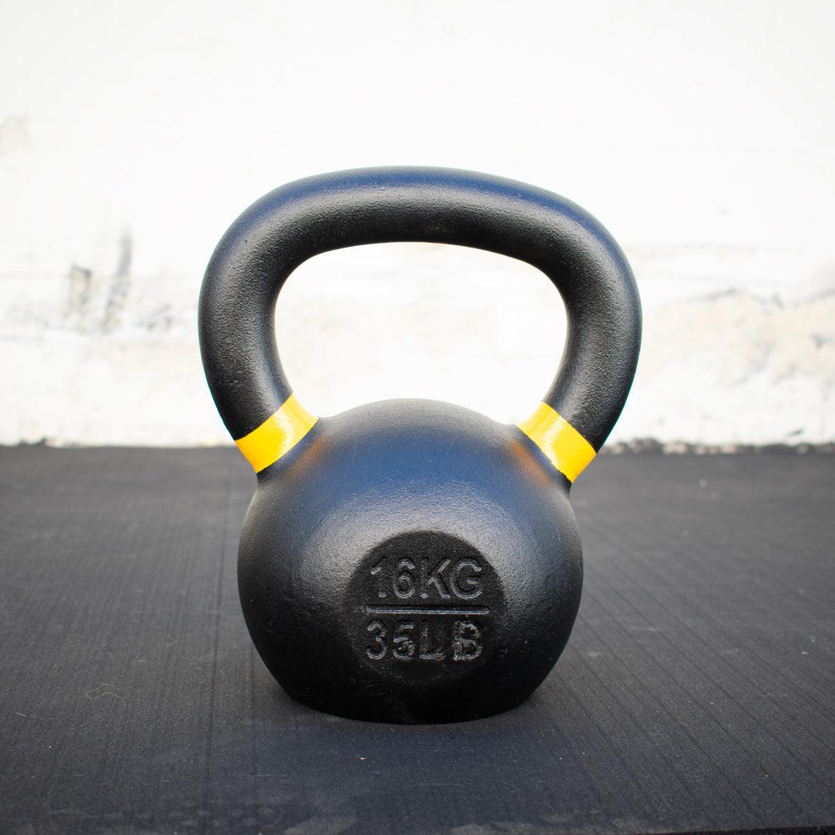 Muscle D Cast Kettlebells - Muscle D Fitness - Quality Handle Design - Heavy Duty Coating