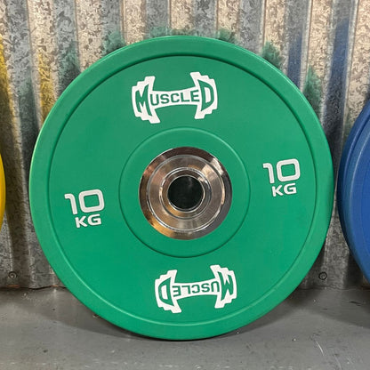 Color Urethane Bumper Plates - Smooth Hub - Made for Heavy Use