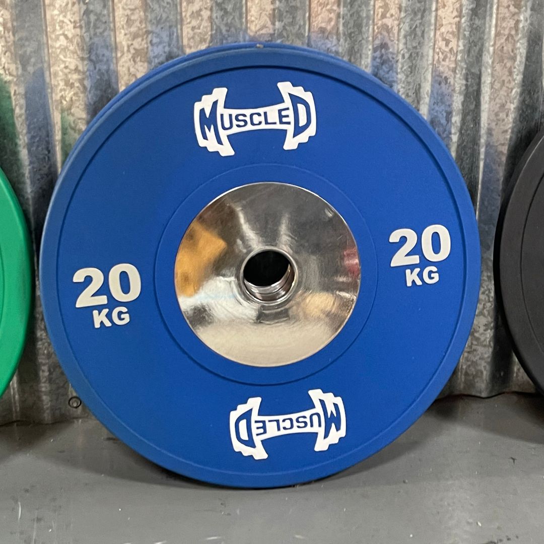 Color Urethane Bumper Plates - Smooth Hub - Made for Heavy Use