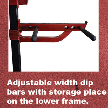 Compact Half Cage - Muscle D Fitness - Bar & Plate Storage and Dip Station Included