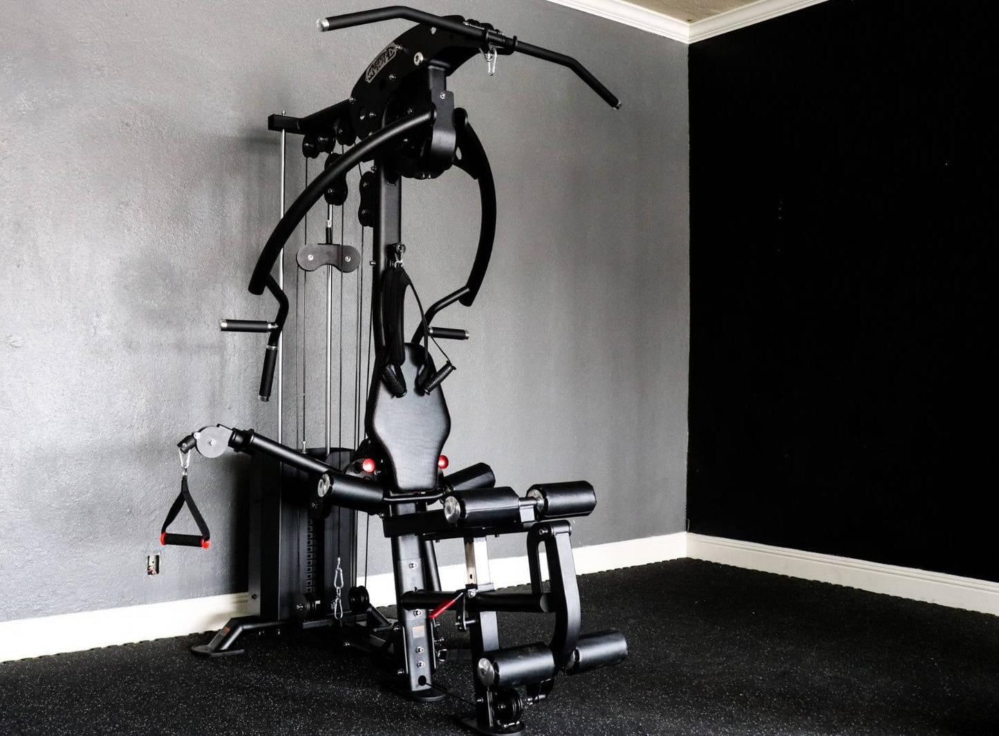 Compact Single-Stack Multi-Gym - Muscle D Fitness - Leg Extension - Seated Chest Row - Seated Row - Chest Pulley - Ab Crunch - Home Gym