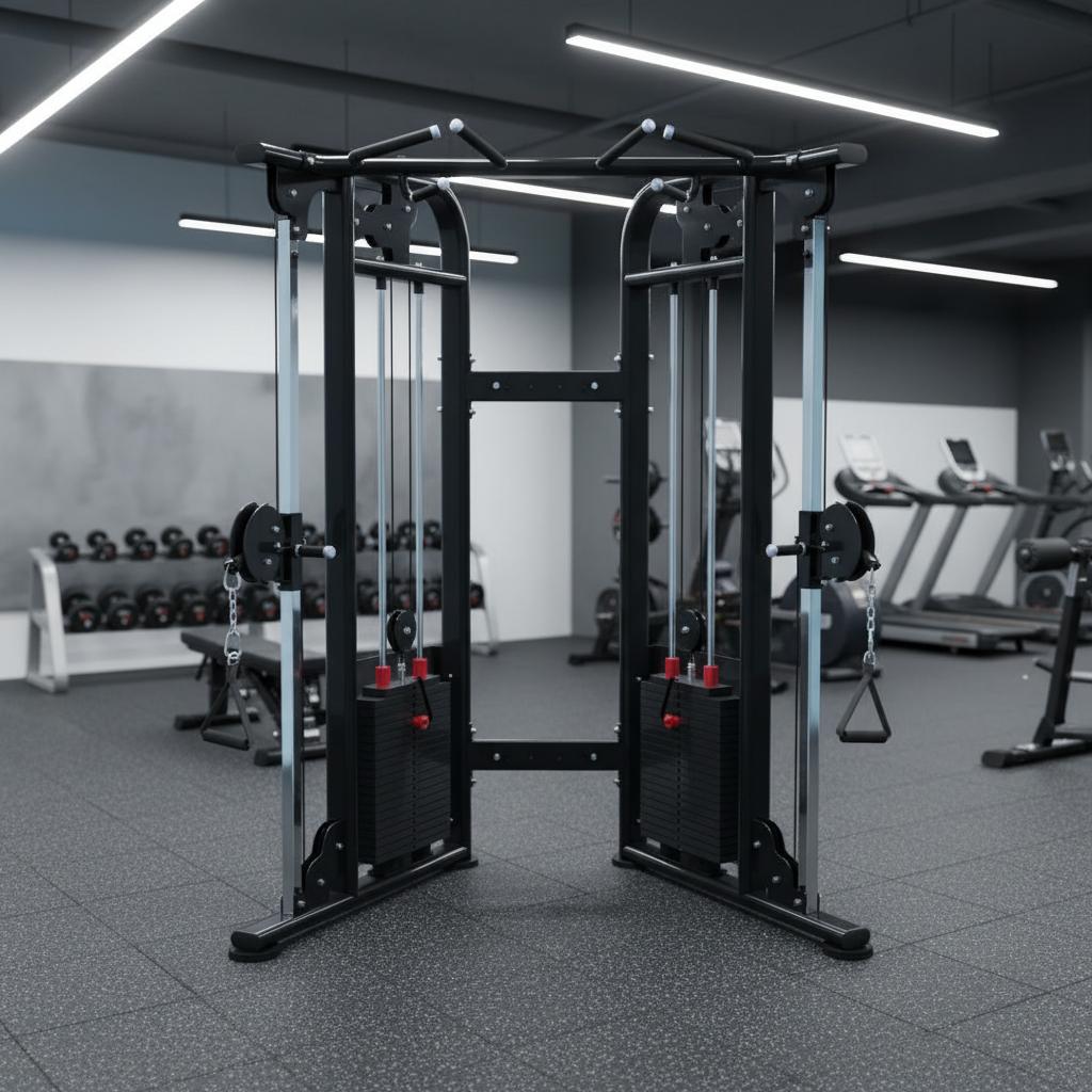 Megatron Dual Adjustable Pulley (88" & 95" height) - Muscle D Fitness - Functional Pull-Up Bar - Adjustable Height