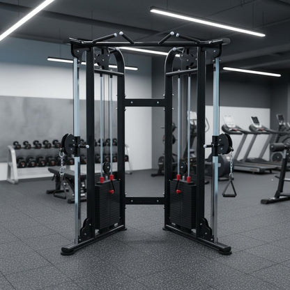 Megatron Dual Adjustable Pulley (88" & 95" height) - Muscle D Fitness - Functional Pull-Up Bar - Adjustable Height