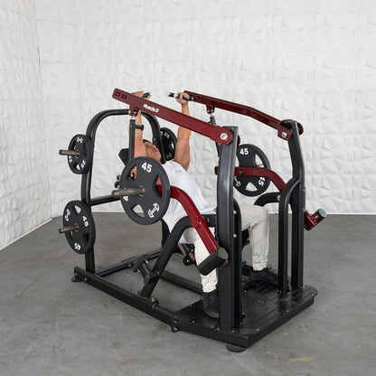 Pro Strength Incline Chest / Shoulder Press - Muscle D Fitness - Adjustable - Plate Loaded - Pec Delt Training