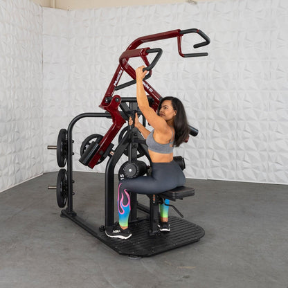 Pro Strength Rotary Lat Pull-Down - Muscle D Fitness - Premium - Adjustable - Plate Loaded - Lat Training