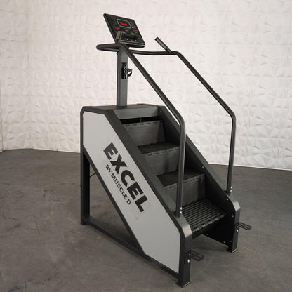 Light Commercial Stair Climber - Muscle D Fitness - Stepmill - LED Display - Heart Rate Monitor - Heavy Duty Chain Drive