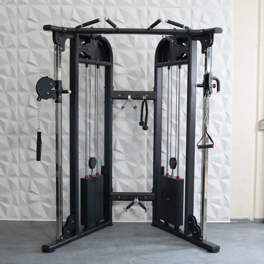 Megatron Dual Adjustable Pulley (88" & 95" height) - Muscle D Fitness - Functional Pull-Up Bar - Adjustable Height