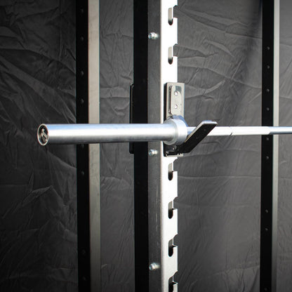 7' Hard Chrome Triple Bearing Olympic Bar - Muscle D Fitness - Precision Performance Grade Knurling
