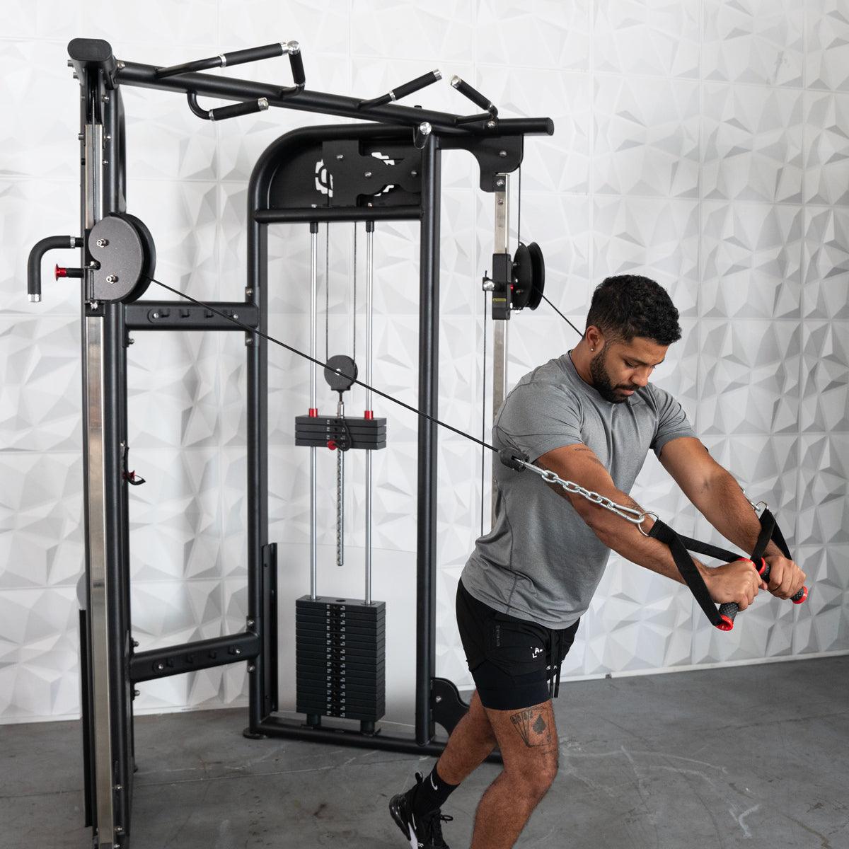 Megatron Dual Adjustable Pulley (88" & 95" height) - Muscle D Fitness - Functional Pull-Up Bar - Adjustable Height