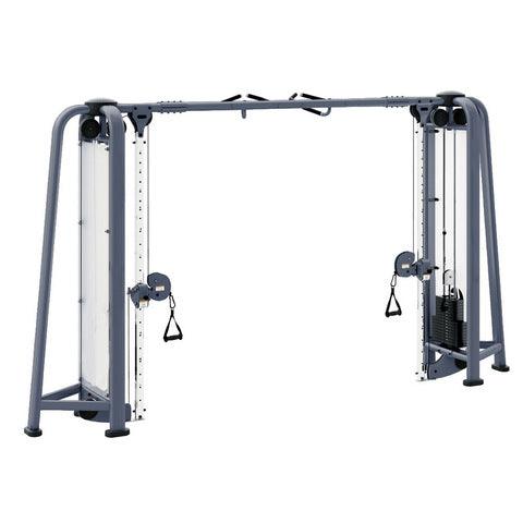 Megatron Deluxe Cable Crossover - Muscle D Fitness - 2 Functional Columns - Multi-Handle Pull-Up Bar - Selectorized Weight Adjustment