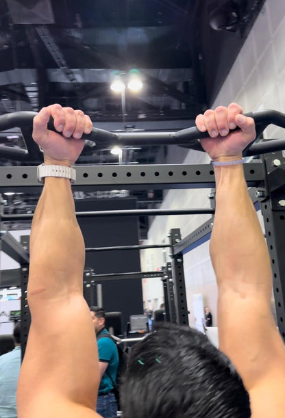 TGrip Basic Commercial 4 Post Rack - 3x3 Steel - Functional Multi-Grip Pull-Up - Sandwich Style J-Hooks
