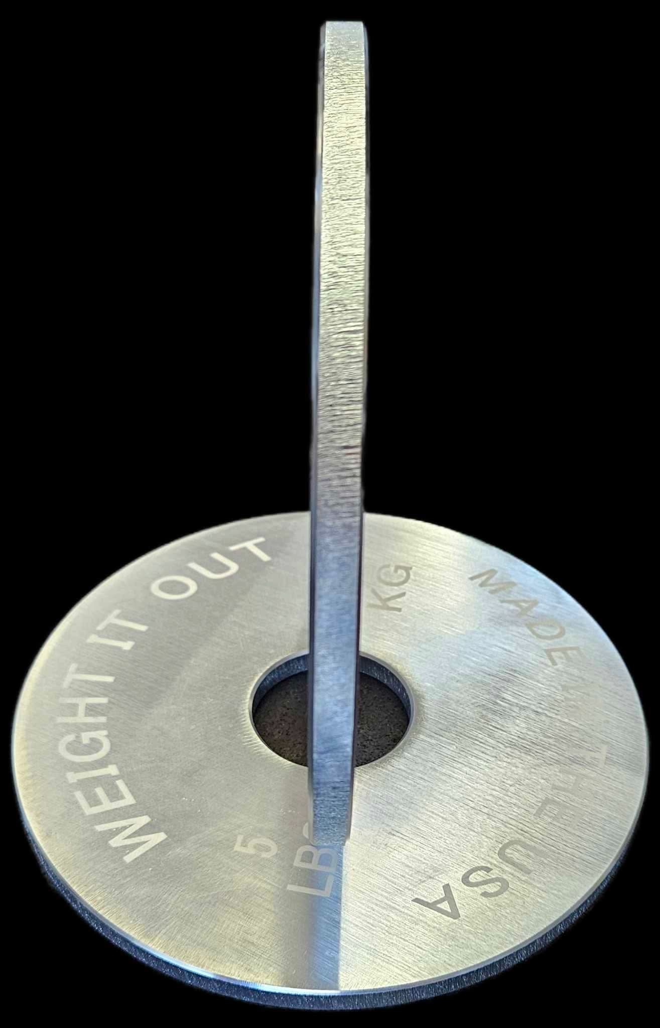 Solid Steel Loadable Dumbbell Sets - side view layout 5 lbs (silver)