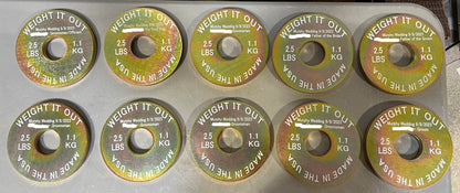 Solid Steel Calibrated Weight Plate Pairs