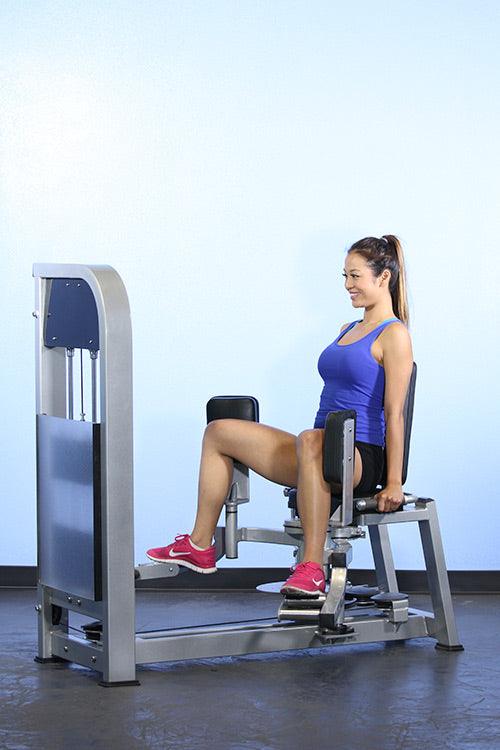 Dual Function Inner-Outer Thigh Combo - Muscle D Fitness - Seated - Adjustable - Pin Selectorized